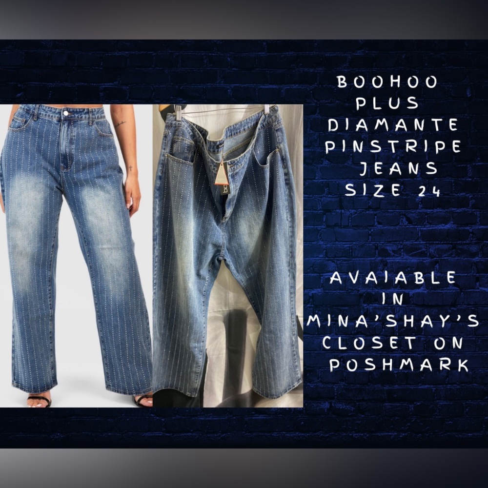 Boohoo pinstripe jeans
